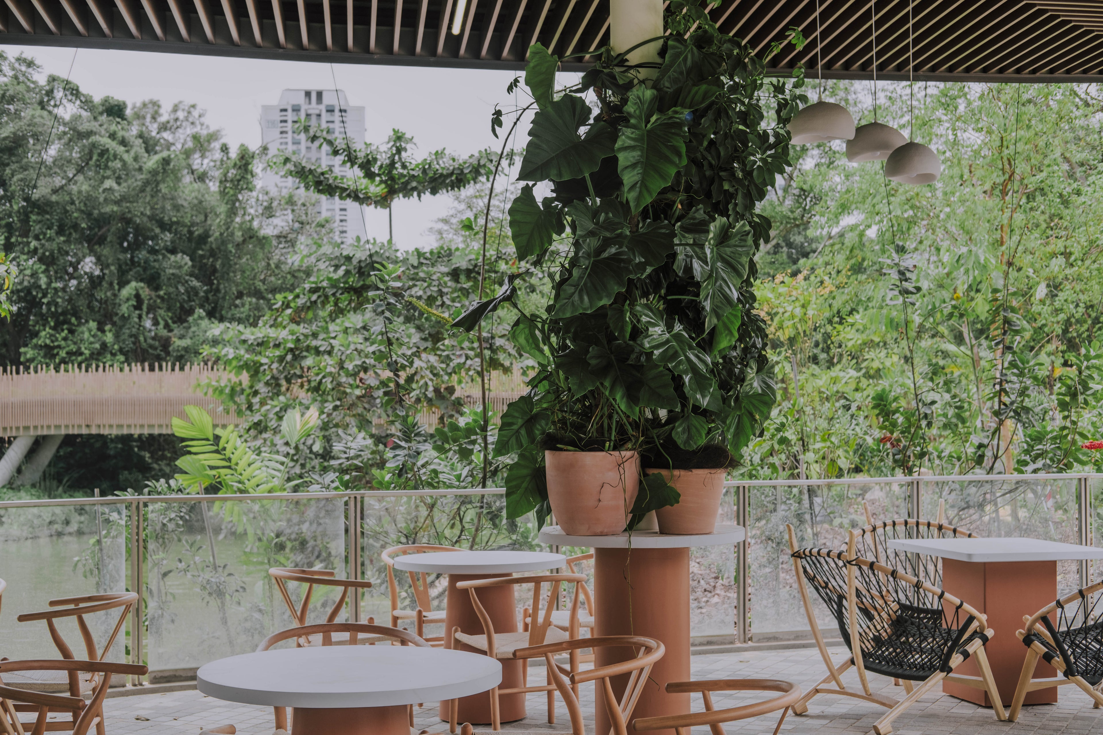 EDEN Café Seating Area at Chinese Garden, Jurong Lake Gardens