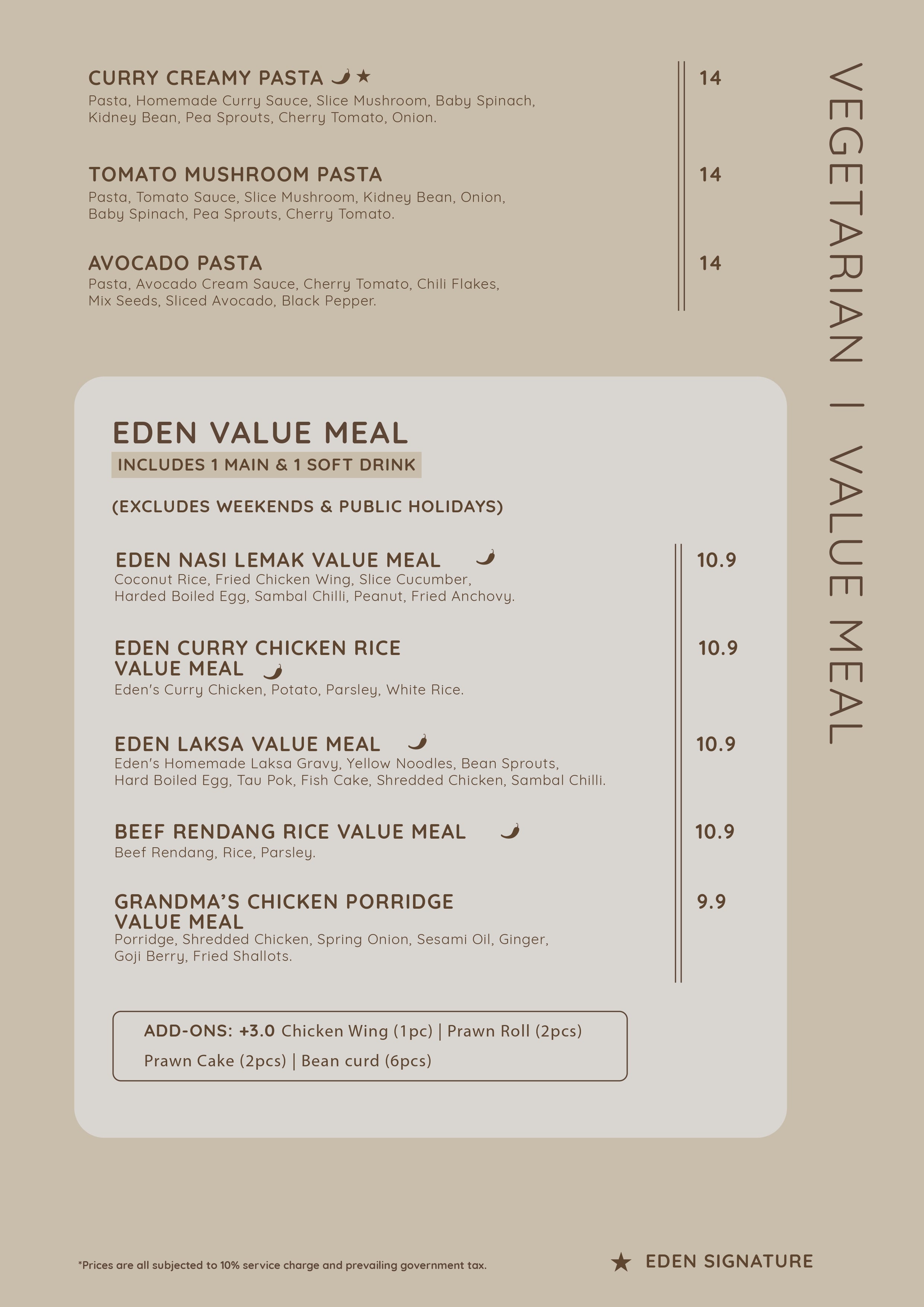 Eden Menu Page 5