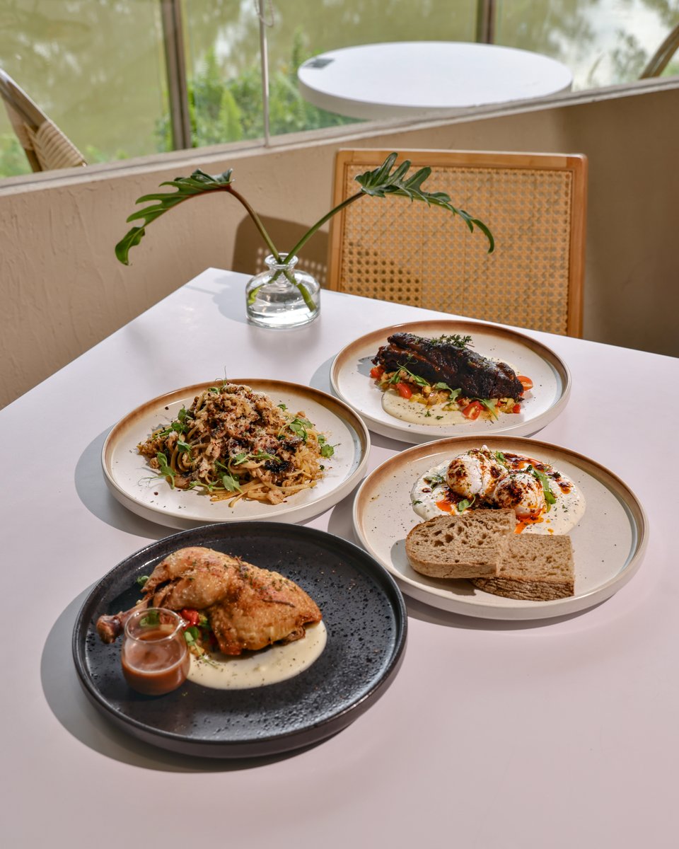 Fresh plated dish at EDEN Café