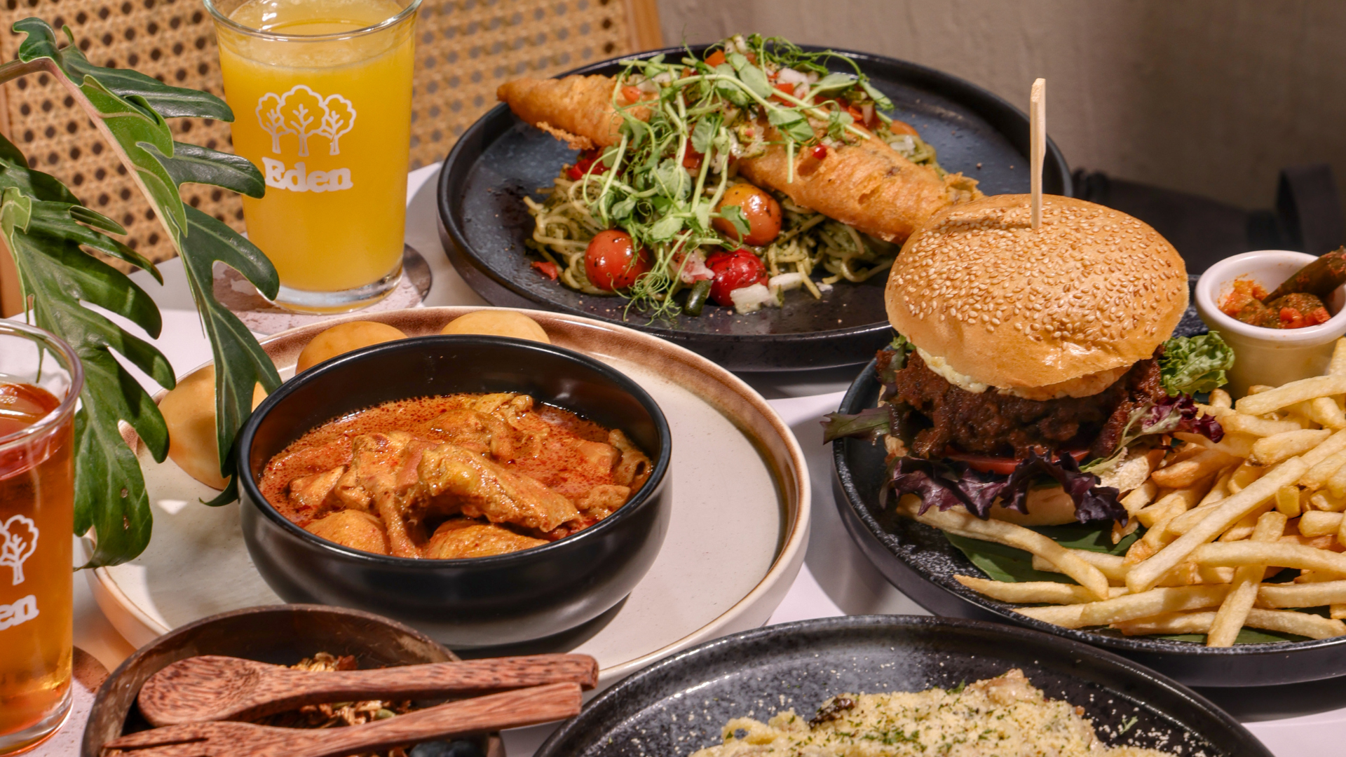 EDEN Café food spread