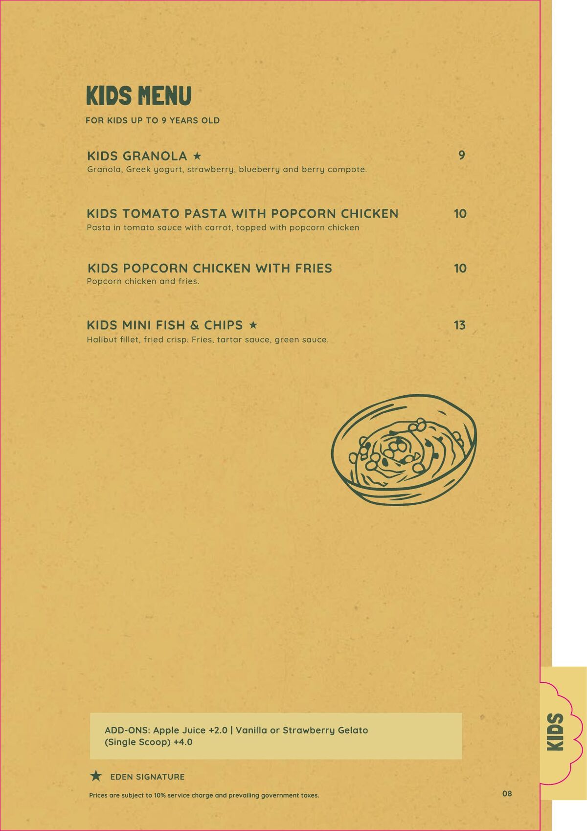 EDEN Chinese Garden Menu page 9